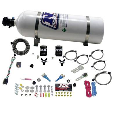 Nitrous Express - Nitrous Express 20616-15 Nx Nitrous Oxide System Kit Sport Compact Dual Nozzle