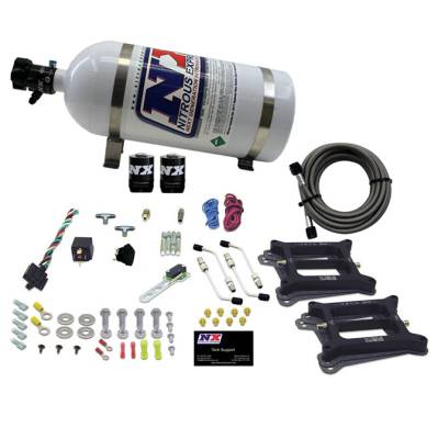 Nitrous Express - Nitrous Express 50240-10 Nx Nitrous Oxide System Kit Dual Holley GAS