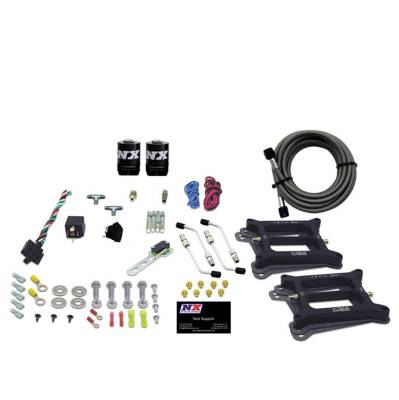 Nitrous Express - Nitrous Express 30245-00 Nx Nitrous Oxide System Kit Dual 4150 ALCOHOL