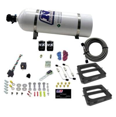 Nitrous Express - Nitrous Express 50270-15 Nx Nitrous Oxide System Kit Dual Dominator GAS