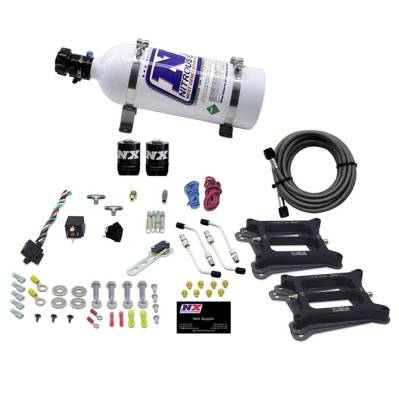 Nitrous Express - Nitrous Express 50245-05 Nx Nitrous Oxide System Kit Dual 4150 ALCOHOL
