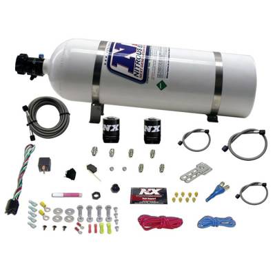 Nitrous Express - Nitrous Express 20112-15 Nx Nitrous Oxide System Kit Shark SHO Single Nozzle
