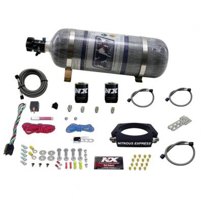 Nitrous Express - Nitrous Express 20933-12 Nx Nitrous Oxide System Kit GM LS 102mm TB Plate