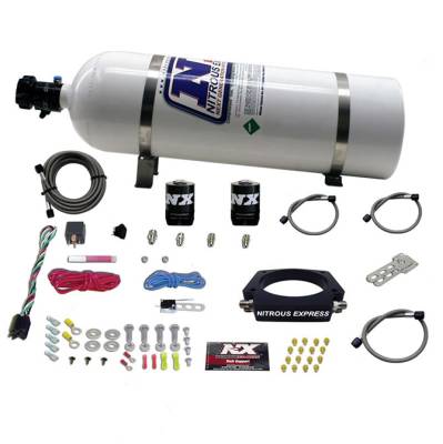 Nitrous Express - Nitrous Express 20933-15 Nx Nitrous Oxide System Kit GM LS 102mm TB Plate