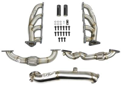 aFe Power - aFe Power Twisted Steel Stainless Steel Shorty Header Kit 48-34139
