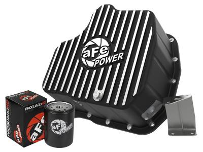 aFe Power - aFe Power Pro Series Deep Capacity Aluminum Engine Oil Pan-Black 46-71080B