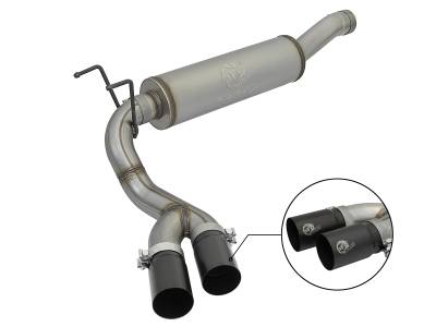 aFe Power - aFe Power Rebel 3.5" Cat-Back Stainless Steel Exhaust Kit 49-42057-B