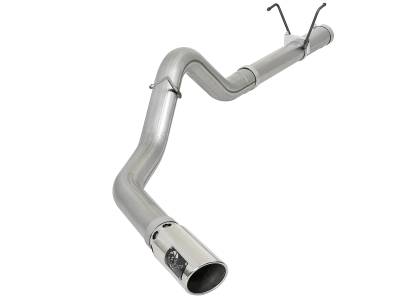 aFe Power - aFe Power Large Bore-HD 4" Filter-Back Stainless Steel Exhaust Kit 49-42006-P
