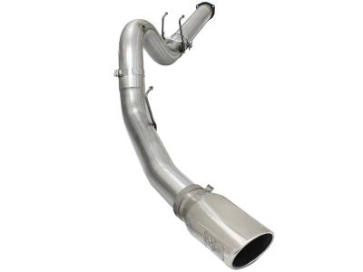aFe Power - aFe Power Large Bore-HD 5" Filter-Back Stainless Steel Exhaust Kit 49-43064-P