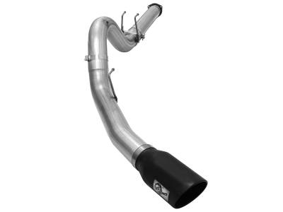 aFe Power - aFe Power Large Bore-HD 5" Filter-Back Stainless Steel Exhaust Kit 49-43064-B