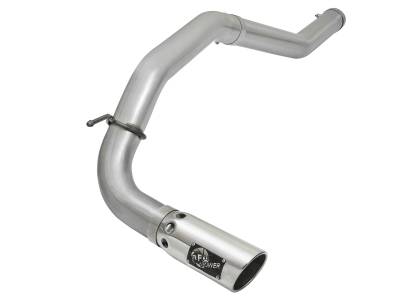 aFe Power - aFe Power Large Bore-HD 4" Filter-Back Stainless Steel Exhaust Kit 49-46113-P