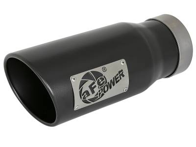 aFe Power - aFe Power 4" IN/5" OUT Bolt-On Matte Black Stainless Exhaust Tip 49T40502-B12
