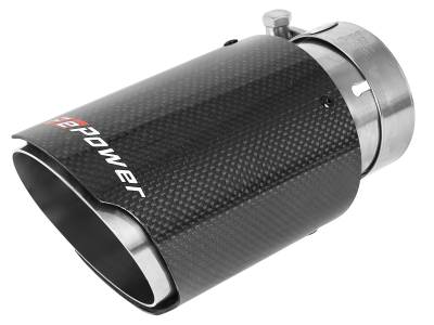 aFe Power - aFe Power 2.5" IN/3.5" OUT Bolt-On Carbon Fiber Exhaust Tip 49T25354-C07