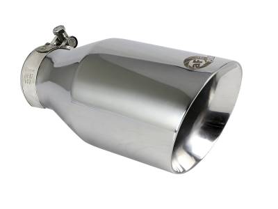 aFe Power - aFe Power 2.5" IN/4.5" OUT Bolt-On Polished Stainless Exhaust Tip 49T25454-P091