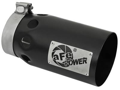 aFe Power - aFe Power 4" IN/5" OUT Bolt-On Matte Black Stainless Exhaust Tip 49T40501-B10