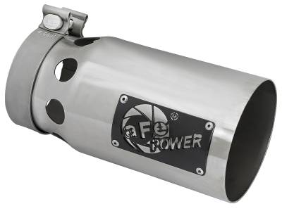 aFe Power - aFe Power 4" IN/5" OUT Bolt-On Polished Stainless Exhaust Tip 49T40501-P10