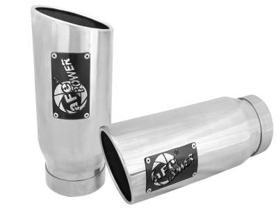 aFe Power - aFe Power 4" IN/5" OUT Bolt-On Polished Stainless Exhaust Tips 49T40506-P12