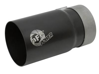 aFe Power - aFe Power 3.5" IN/4" OUT Bolt-On Matte Black Stainless Exhaust Tip 49T35404-B07