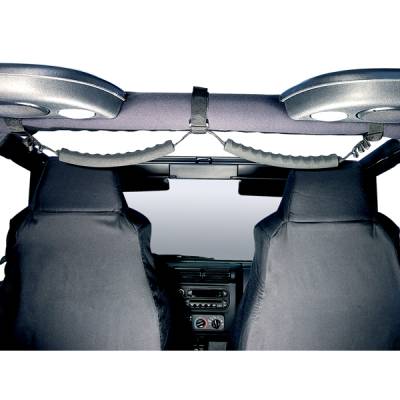 Rugged Ridge - Rugged Ridge 13305.05 Rear Dual Grab Strap Black for Jeep Wrangler
