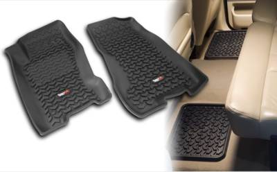 Rugged Ridge - Rugged Ridge 12987.22 Floor Liners Kit Black for Jeep Grand Cherokee WJ