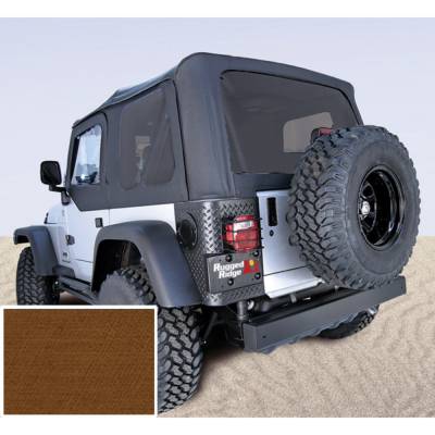 Rugged Ridge - Rugged Ridge 13706.33 Soft Top Dark Tan Tinted Windows for Jeep Wrangler