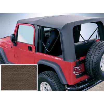 Rugged Ridge - Rugged Ridge 13709.36 Soft Top Khaki Clear Windows for Jeep Wrangler