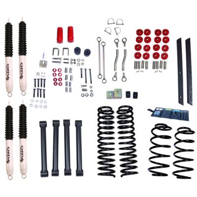 Rugged Ridge - Rugged Ridge 18415.42 4" Lift Kit w/Shocks for Jeep Wrangler Unlimited