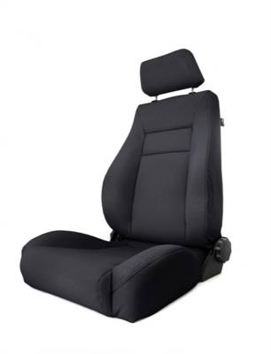 Rugged Ridge - Rugged Ridge 49515 SUPER SEAT w/RECLINER BLACK DENIM for JEEP CJ/WRANGLER