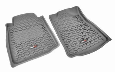 Rugged Ridge - Rugged Ridge 84904.10 Floor Liner Front Pair Gray for Toyota Tacoma Automatic