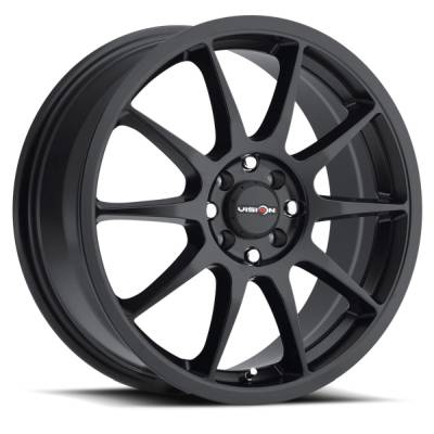 Vision Wheel - Vision Wheels 425 Bane 16x7 4x100/4.25 42mm Black Matte 425-6701MB42