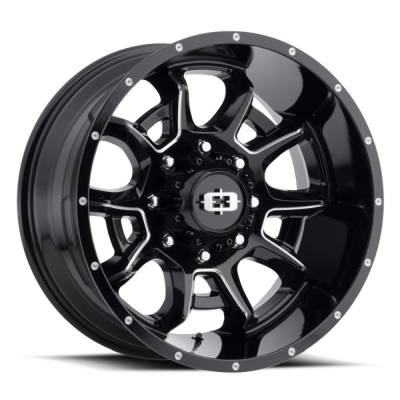Vision Wheel - Vision Wheels 415 Bomb 20x12 5x150 -51mm Black/Machined 415-20250GBMS-51