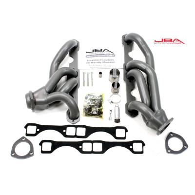 JBA Racing Headers - JBA Headers 1.625" Shorty Stainless Headers-Titanium Ceramic GM SBC 1830S-6JT