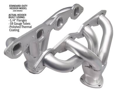 Hedman Hedders - Hedman Hedders 68376 Street Rod HTC Mild Steel Block Hugger Exhaust Header ALL