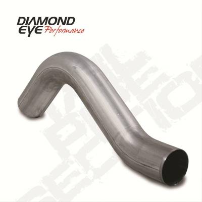 Diamond Eye Performance - Diamond Eye 261007 Tailpipe 1st Section 4" Stainless for Dodge 6.7L