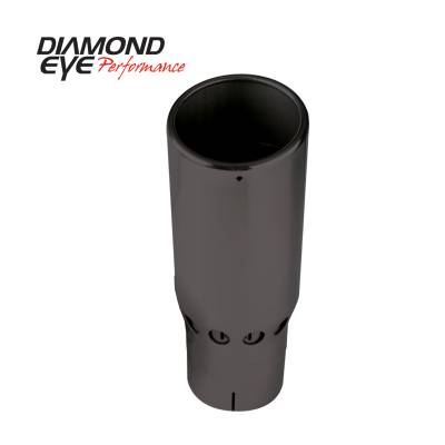 Diamond Eye Performance - Diamond Eye 4516SVRA Tip Vented Rolled Angle 4" Id x 5" Od x 16" Long Black Stai