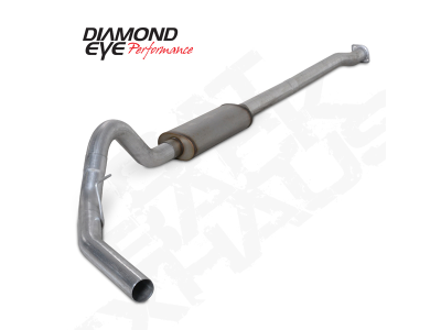 Diamond Eye Performance - Diamond Eye K3333A Kit 3.5" Cat-back Single Aluminized 2011-2013 Ford F150 6.2l