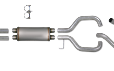 Diamond Eye Performance - Diamond Eye K3522A Kit 3.5" Cat-back Split Dual Aluminized for Tita