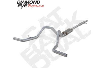Diamond Eye Performance - Diamond Eye K3117A Kit 3" Cat-back Dual Aluminized 2009-2013 Chevy 1500 12 Ton 4