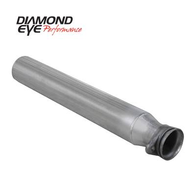 Diamond Eye Performance - Diamond Eye 124006 Off-road Pipe 4" Aluminized 1994-1997.5 Ford 7.3L