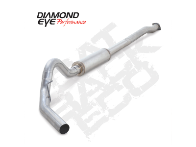 Diamond Eye Performance - Diamond Eye K3330A Kit 4" Cat-back Single Aluminized for 11-13 Ford F150 5.0l V8