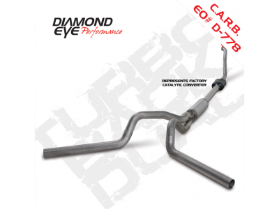 Diamond Eye Performance - Diamond Eye K4308S Kit 4" Turbo-back Dual 409 Stainless 1994-1997.5 Ford 7.3L