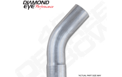 Diamond Eye Performance - Diamond Eye 524526 Elbow 3" 45 Degrees 409 Stainless Steel