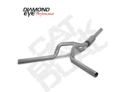 Diamond Eye Performance - Diamond Eye K4236A Kit 4" Cat-back Dual Aluminized for Dodge 5.9L