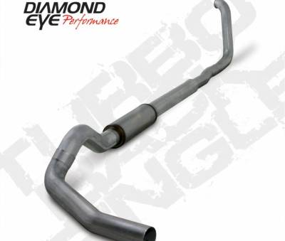 Diamond Eye Performance - Diamond Eye K5322S Kit 5" Turbo-back Single Off-road Auto Transmission Only Stai