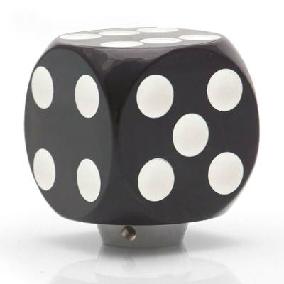 American Shifter Company - American Shifter ASCSN04001 Black Dice Custom Shift Knob