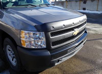 Focus Auto Design - FormFit Tough Guard Smooth Hood Protector 07-13 Silverado 1500 TS-5D07