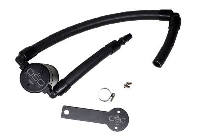 J&L Oil Separator Co - J&L Oil Separator 3.0 Passenger Side Mounted Oil Separator Black 3106P-B