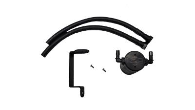 J&L Oil Separator Co - J&L Oil Separator 3.0 Passenger Side Mounted Oil Separator Black 3083P-B