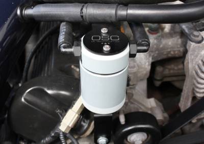 J&L Oil Separator Co - J&L Oil Separator 3.0 Passenger Side Mounted Oil Separator Silver 3019P-C