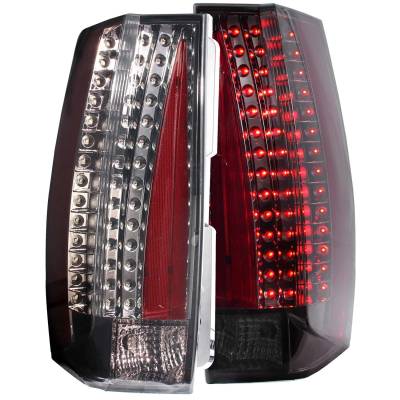 Anzo USA - Anzo USA Chrome LED Clear Lens Taillight Set Suburban/Tahoe/Yukon 311192